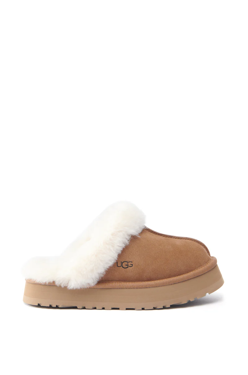 UGG DISQUETTE FLAT IN CHESTNUT - Image 3