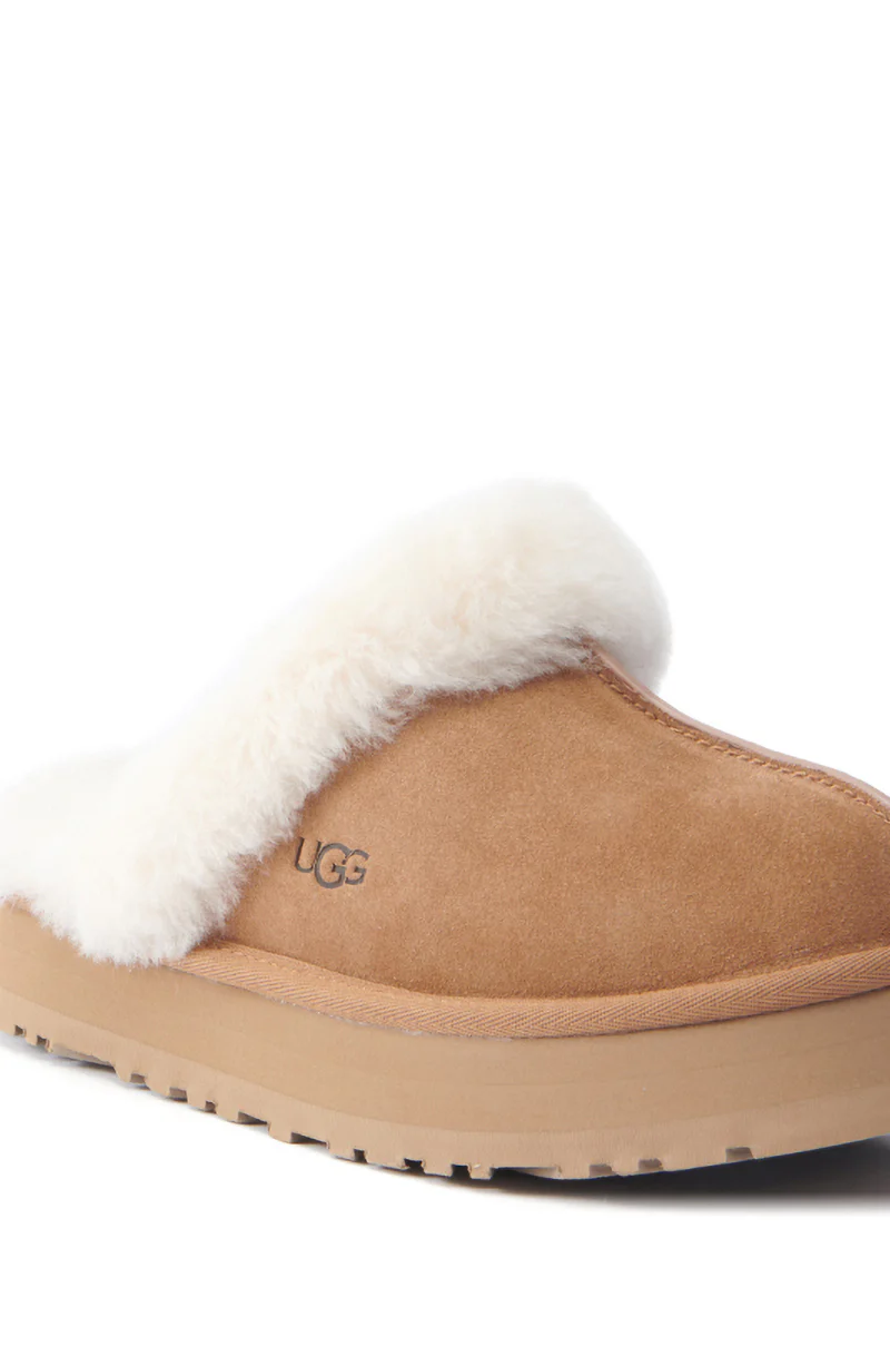 UGG DISQUETTE FLAT IN CHESTNUT - Image 6