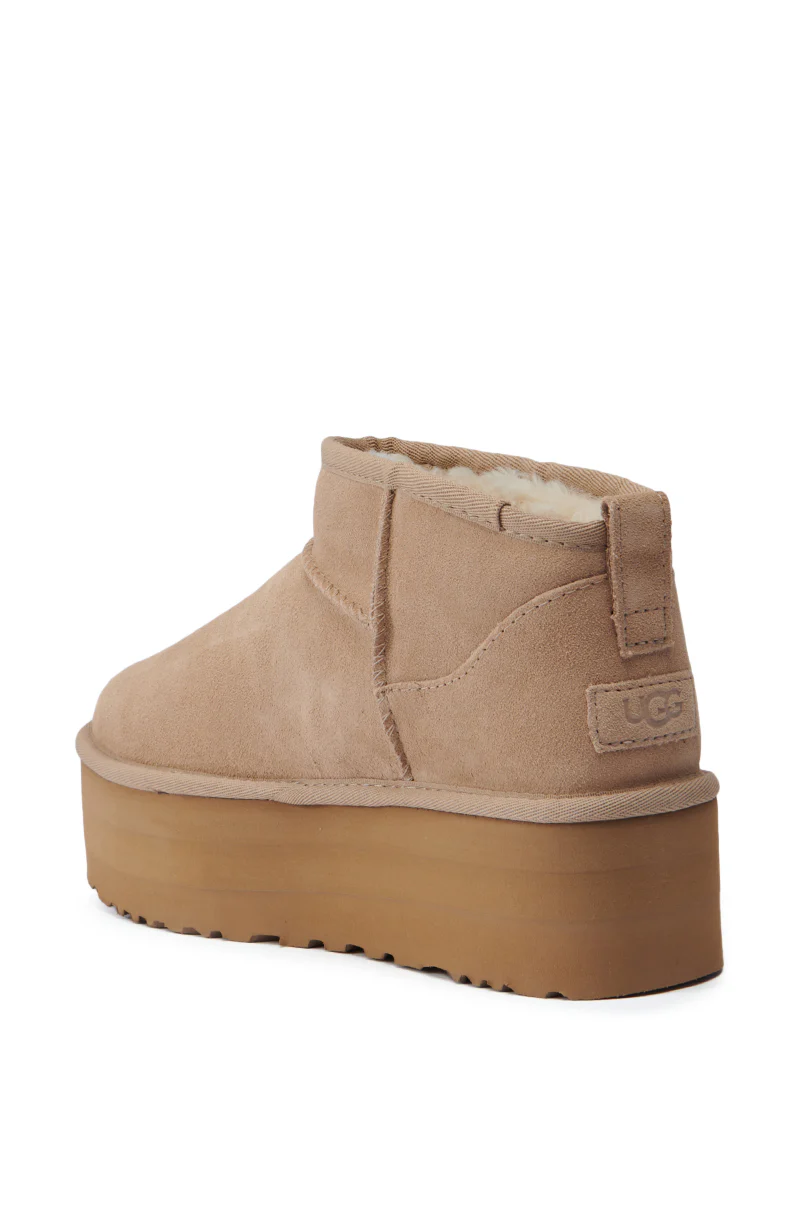 UGG CLASSIC ULTRA MINI PLATFORM IN SAND - Image 5