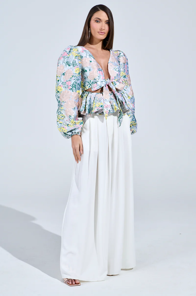 2 WAYS TO SLAY BROCADE LONG SLEEVE TOP - Image 6