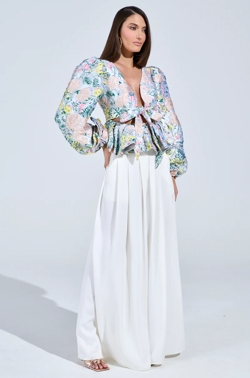 2 WAYS TO SLAY BROCADE LONG SLEEVE TOP - Image 7
