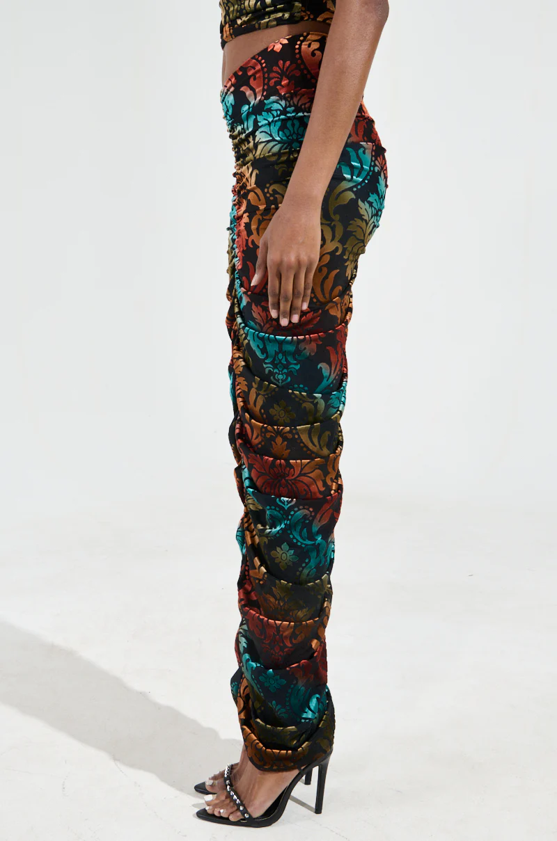JUST FEELS RIGHT VELVET MAXI SKIRT - Image 4