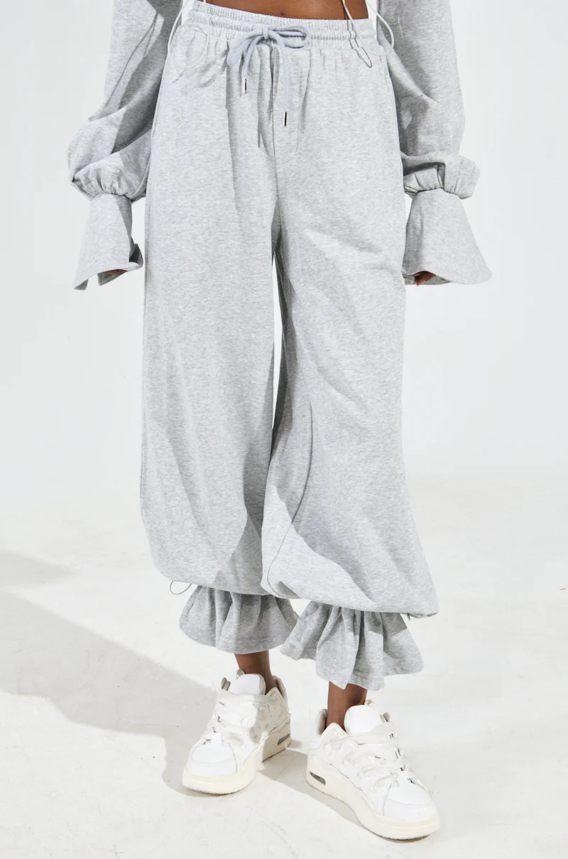 A CALM FLEX JOGGER PANT IN HEATHER GREY - Image 2