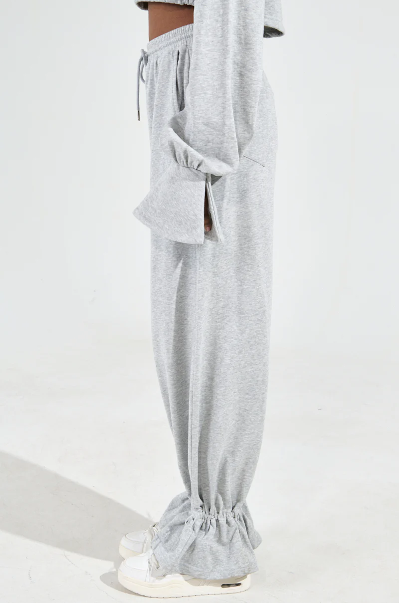 A CALM FLEX JOGGER PANT IN HEATHER GREY - Image 4
