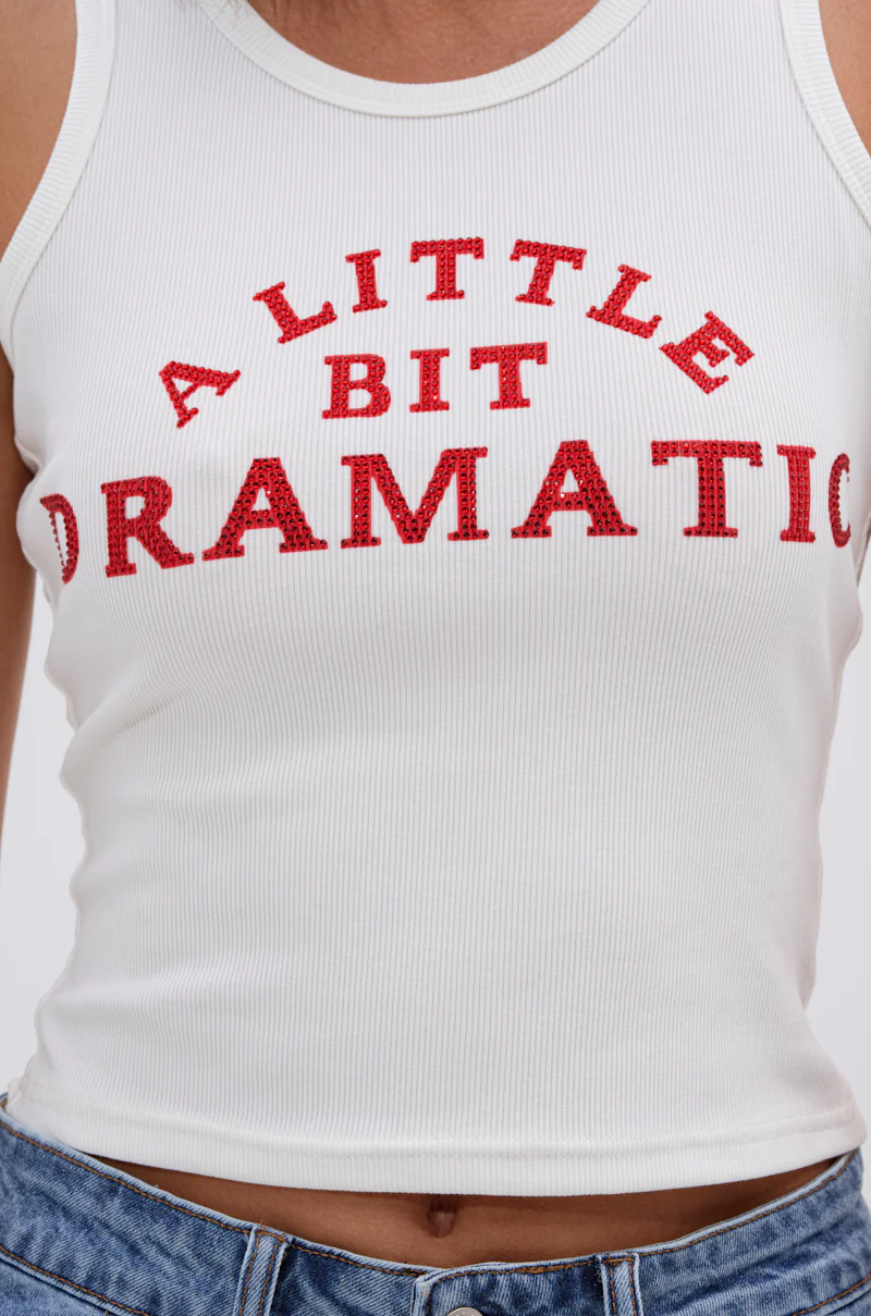 A LITTLE DRAMATIC EMBELLISHED TANK TOP - Image 6