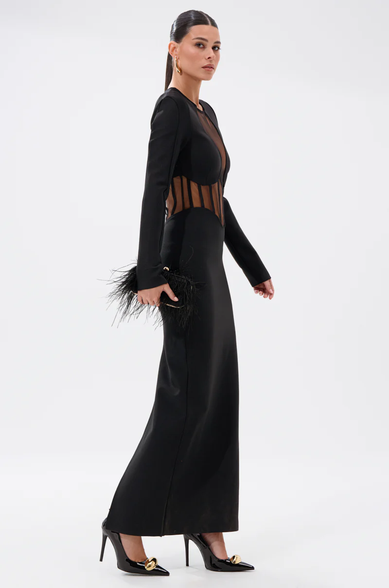A NIGHT OUT BANDAGE MAXI DRESS - Image 4