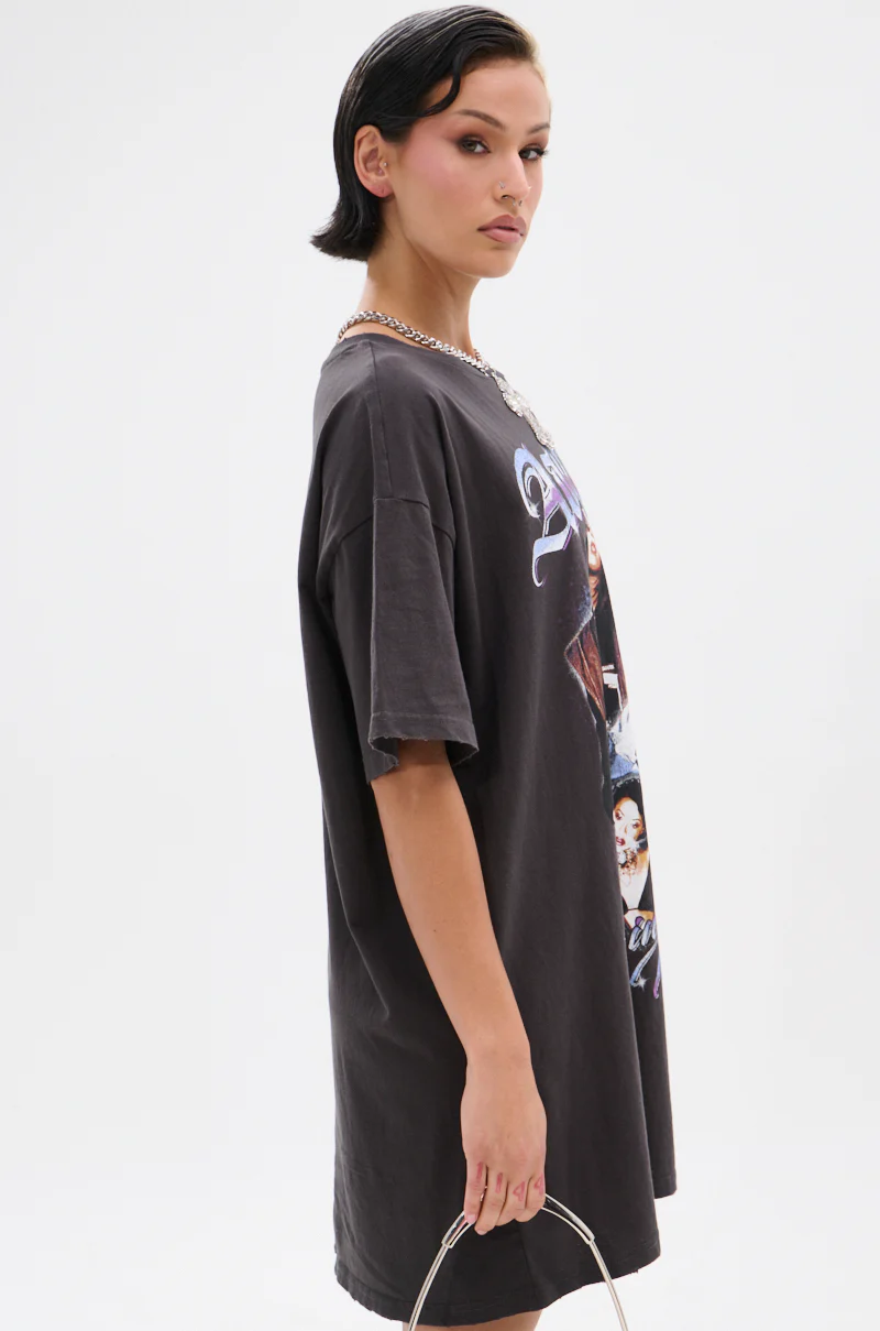 AALIYAH FOREVER GRAPHIC TSHIRT DRESS - Image 3