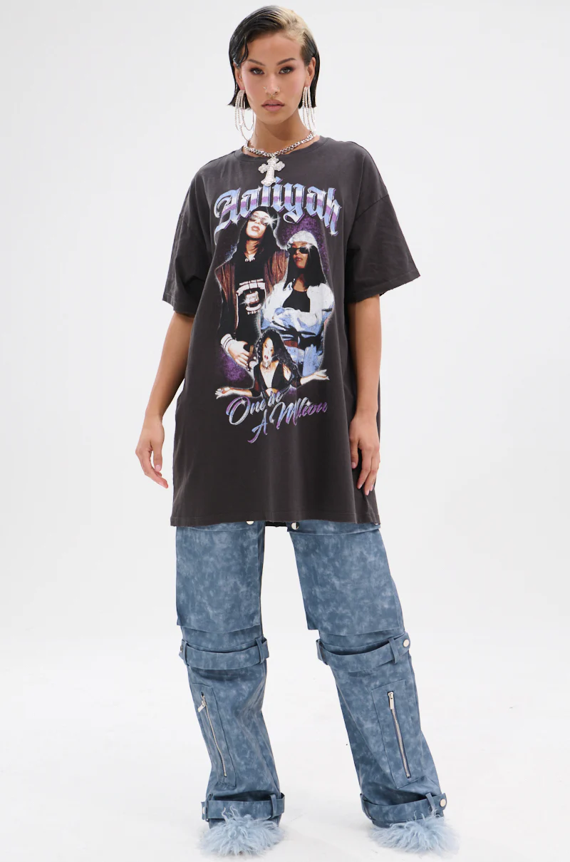 AALIYAH FOREVER GRAPHIC TSHIRT DRESS - Image 5