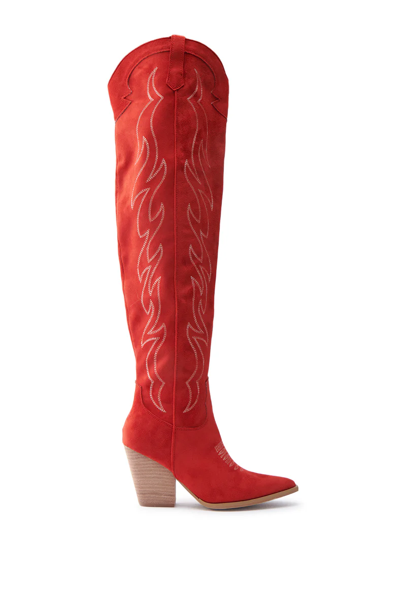 ABBY RED HIGH SHAFT WESTERN BOOT - Image 3