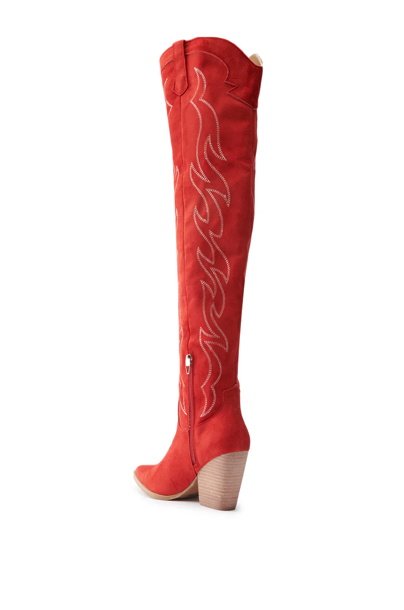 ABBY RED HIGH SHAFT WESTERN BOOT - Image 5