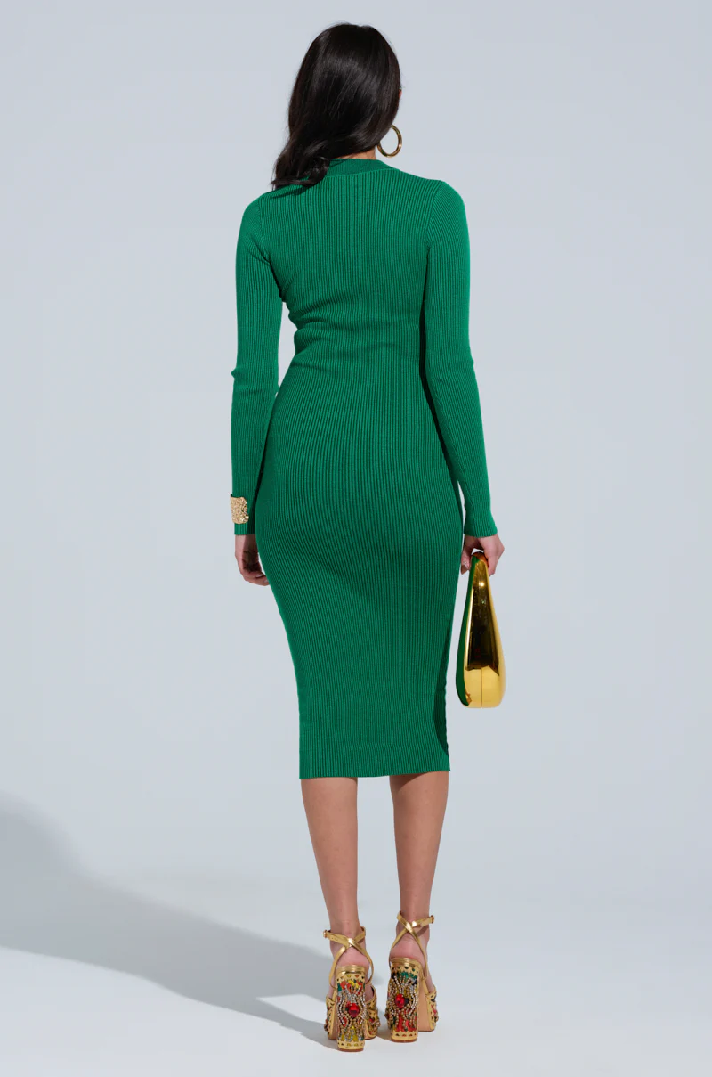 ABOUT YOU MIDI DRESS IN GREEN - Image 3
