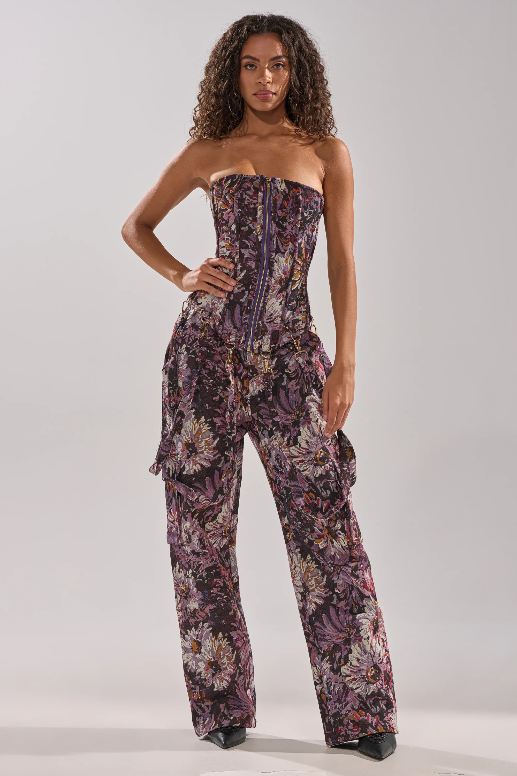 ABOVE THE MIDDLE FLORAL CORSET - Image 7