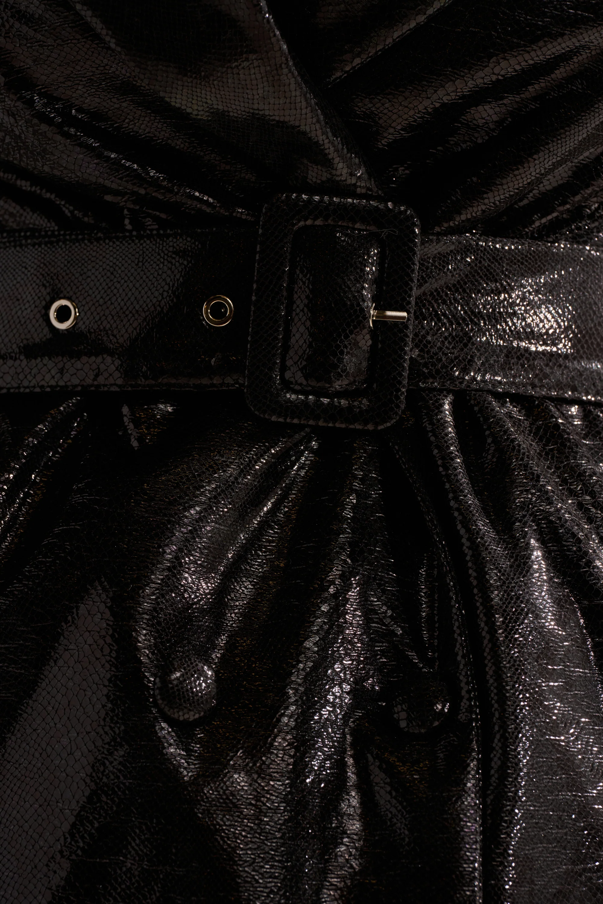 ACQUIRED TASTE FAUX LEATHER TRENCH - Image 12