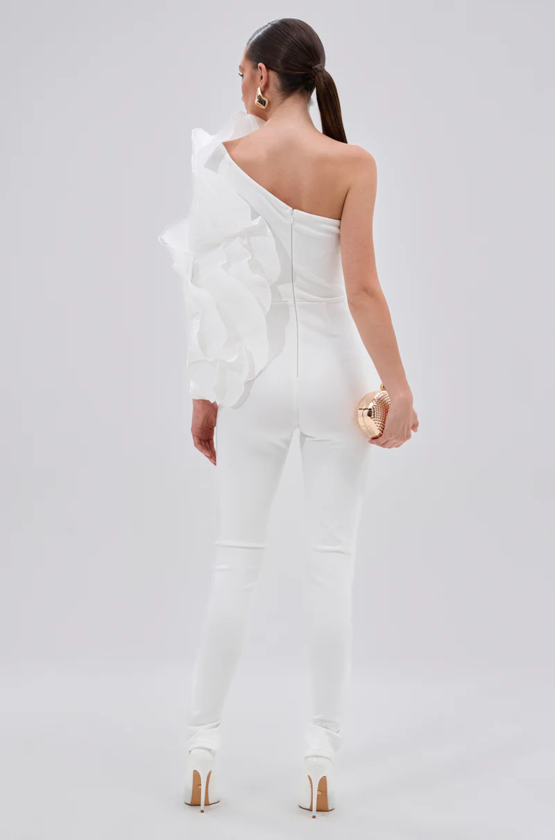 ADA RUFFLE TOP BANDAGE JUMPSUIT - Image 5