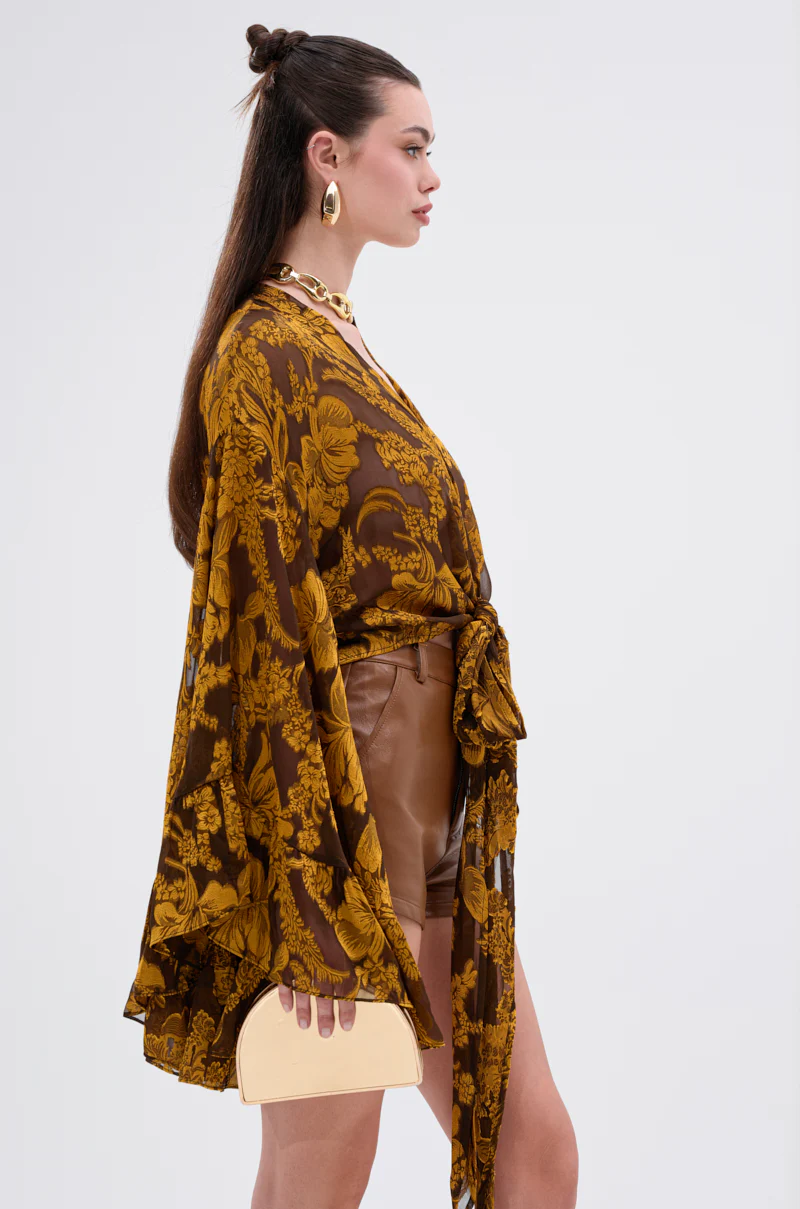 ADORE YOU TIE FRONT BLOUSE - Image 2