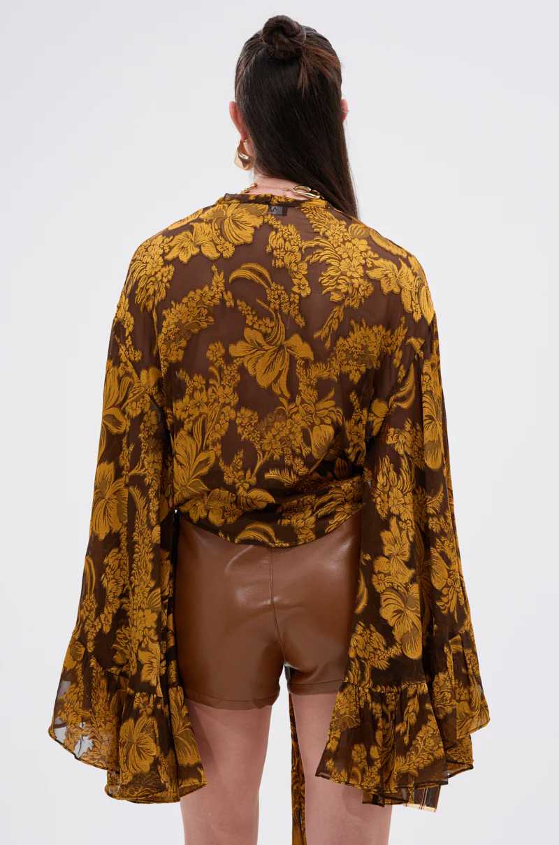 ADORE YOU TIE FRONT BLOUSE - Image 3