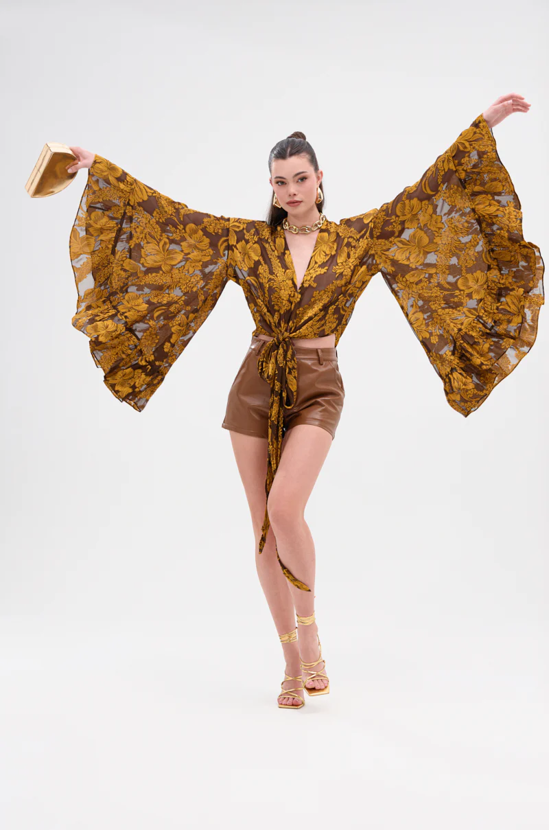 ADORE YOU TIE FRONT BLOUSE - Image 7