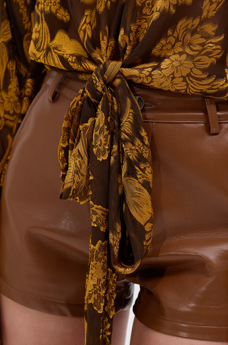 ADORE YOU TIE FRONT BLOUSE - Image 9