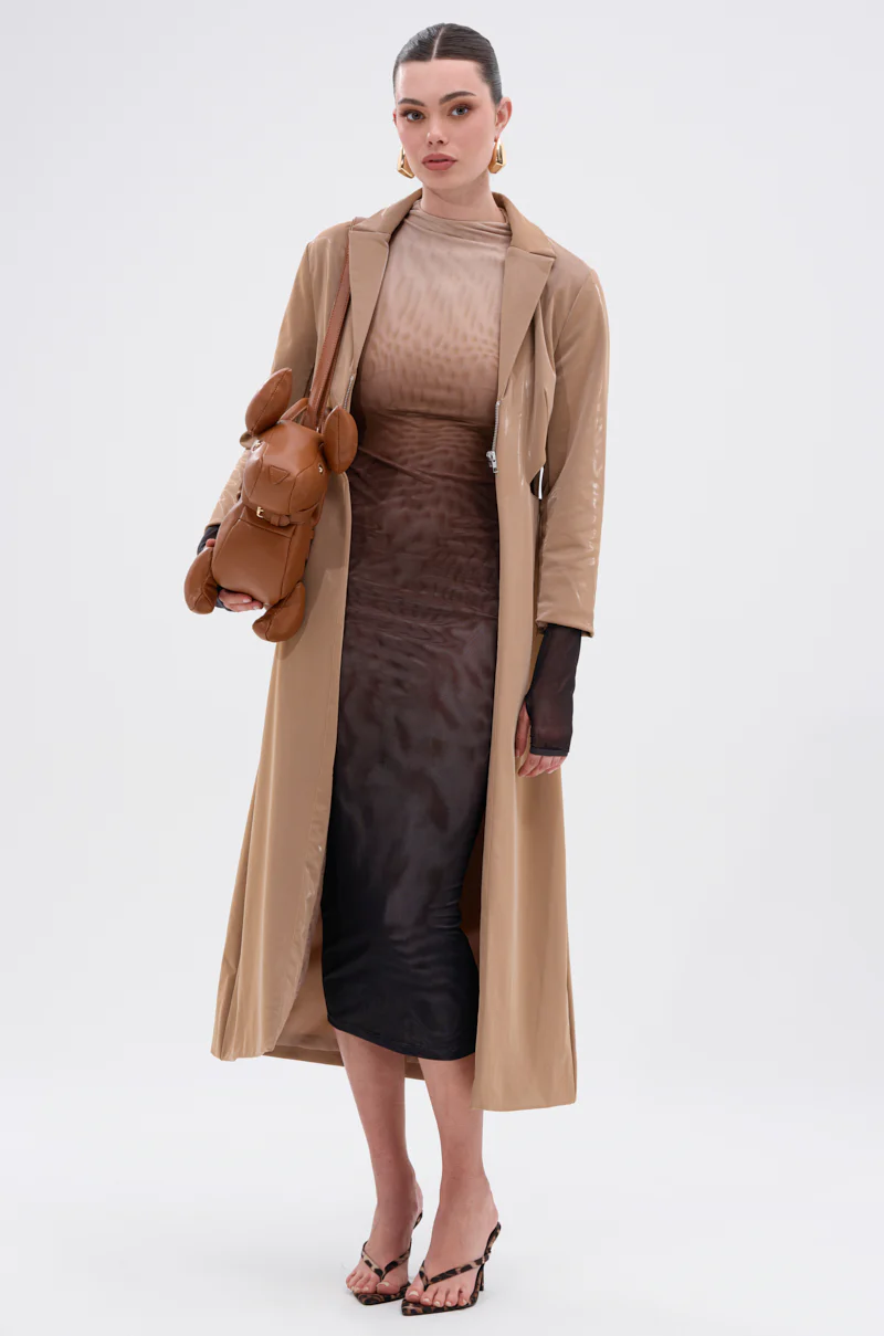 AFTER HOURS LIQUID VELVET TRENCH - Image 3