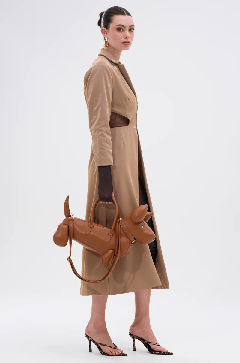 AFTER HOURS LIQUID VELVET TRENCH - Image 4