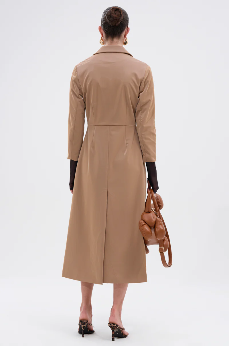 AFTER HOURS LIQUID VELVET TRENCH - Image 5