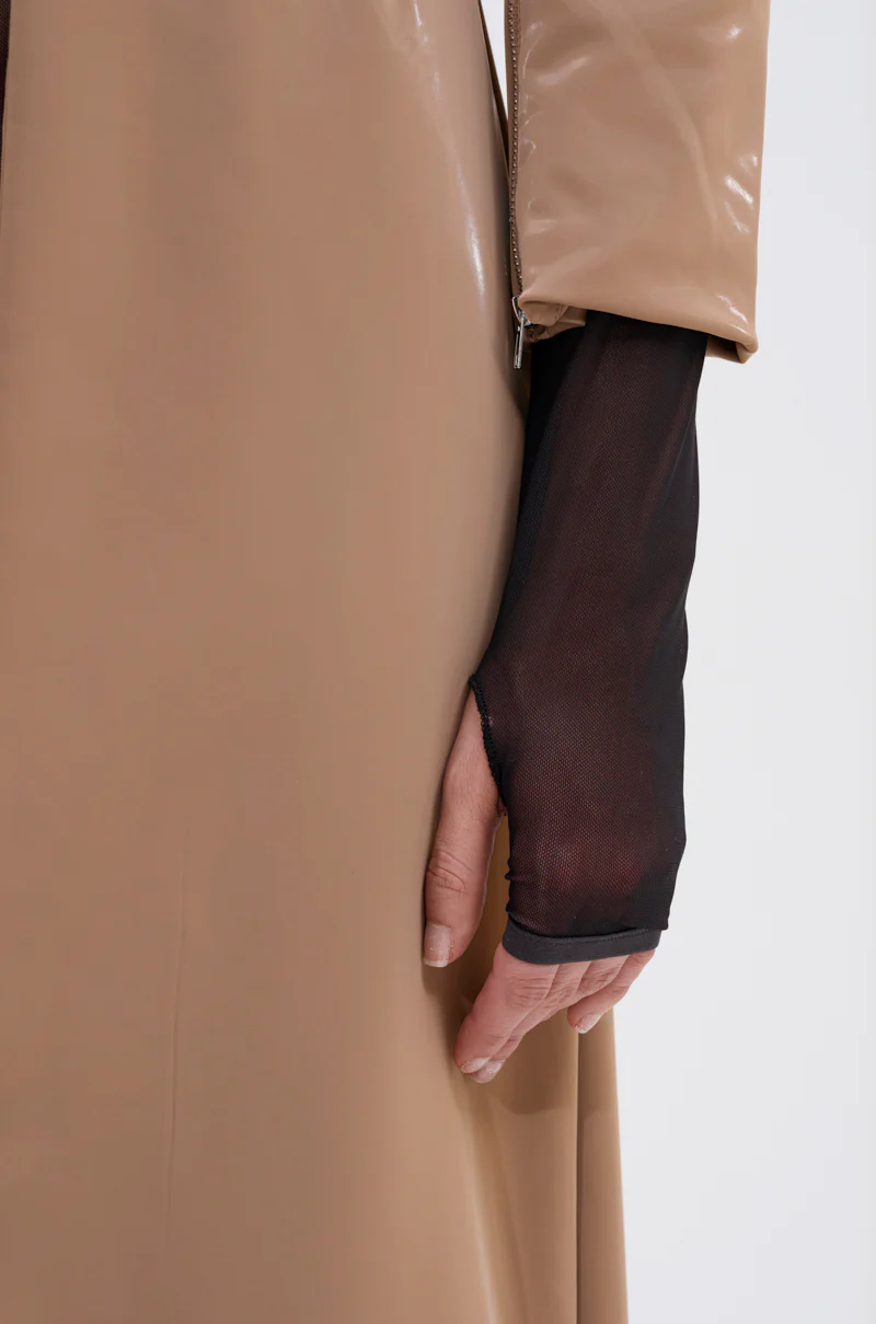 AFTER HOURS LIQUID VELVET TRENCH - Image 7