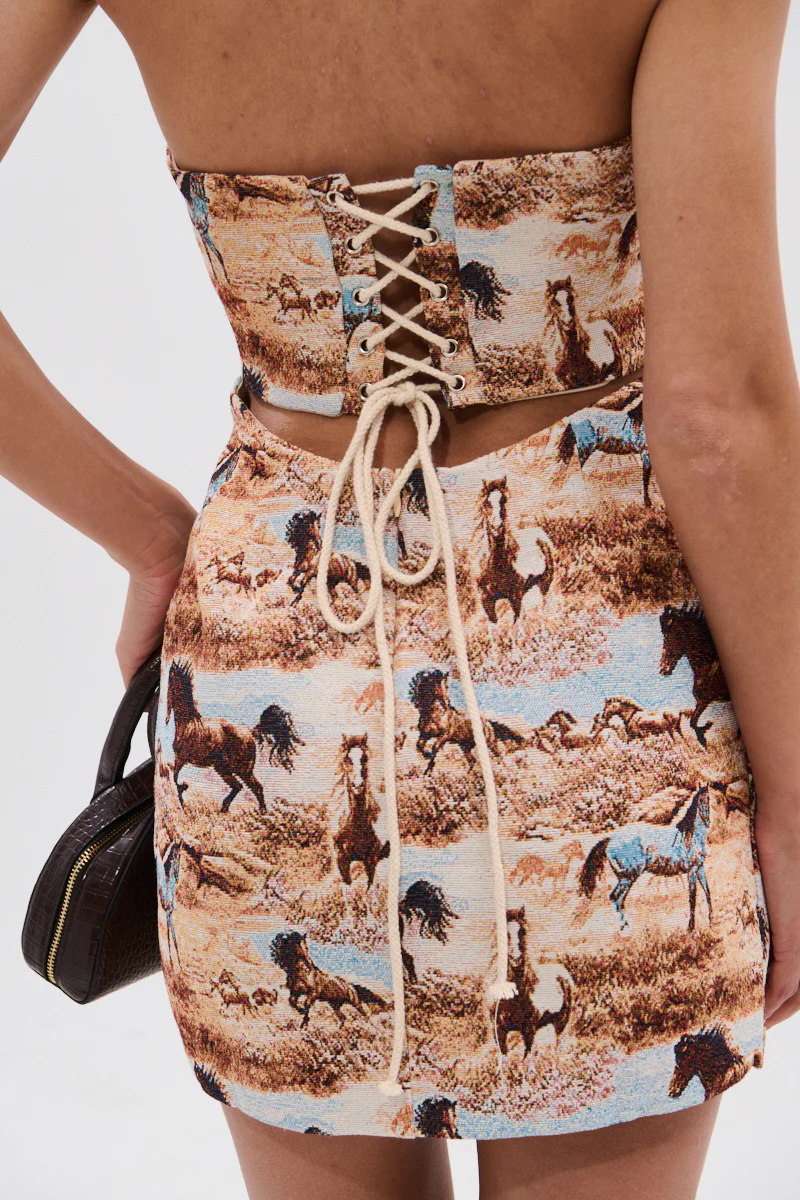 AINT NO HOLD EM PRINTED MINI DRESS - Image 10
