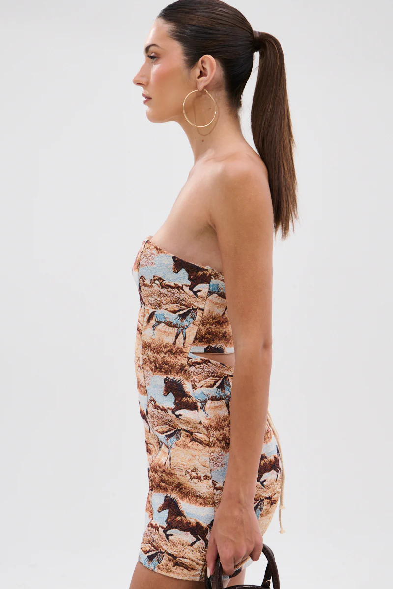 AINT NO HOLD EM PRINTED MINI DRESS - Image 5