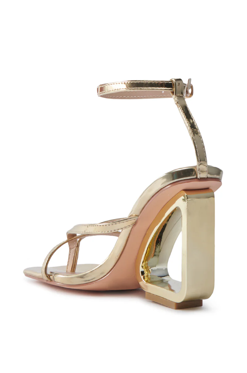 AKIRA BRANWEN GOLD WEDGE SANDAL - Image 7