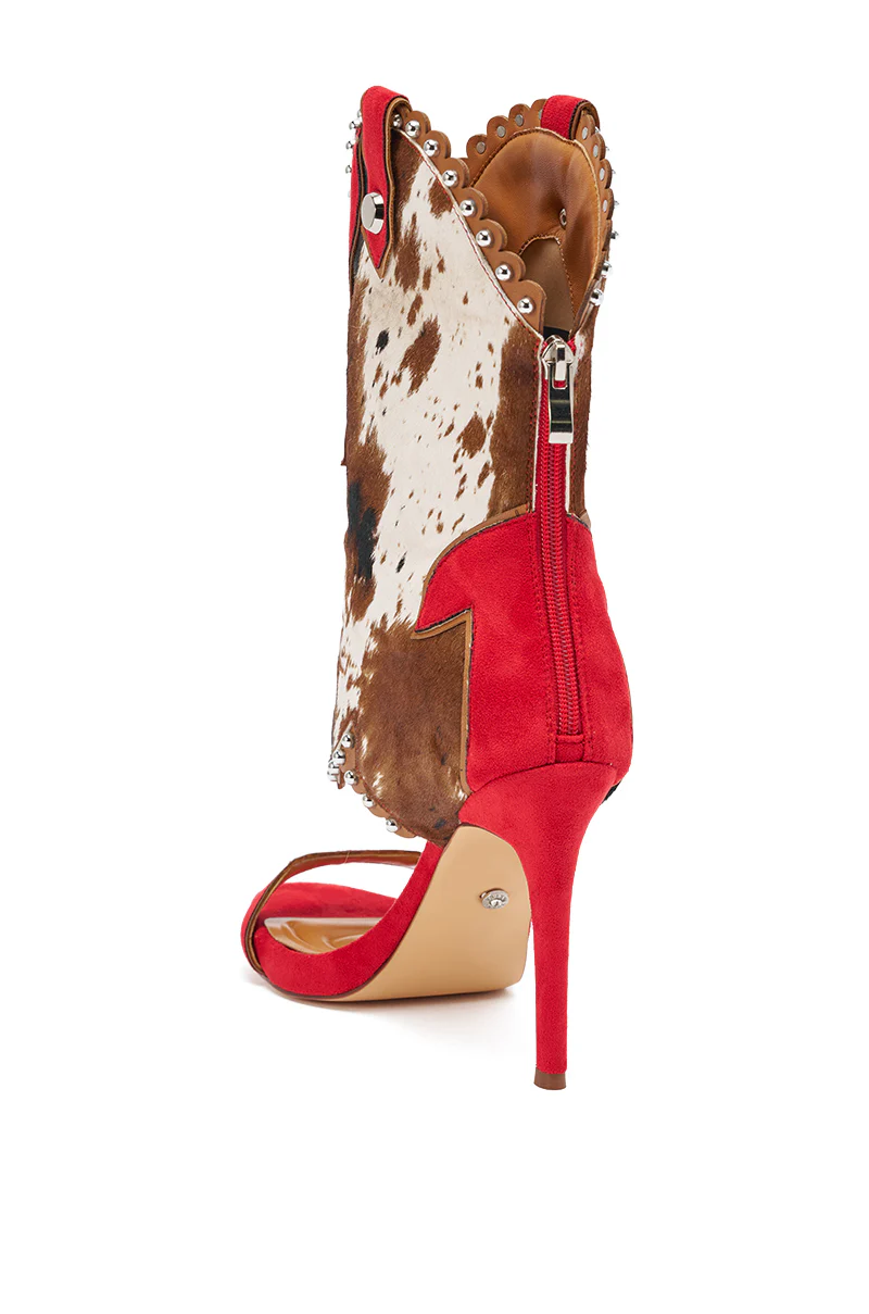 AZALEA WANG TAHLIE COW MULTI WESTERN GLADIATOR SANDAL - Image 9