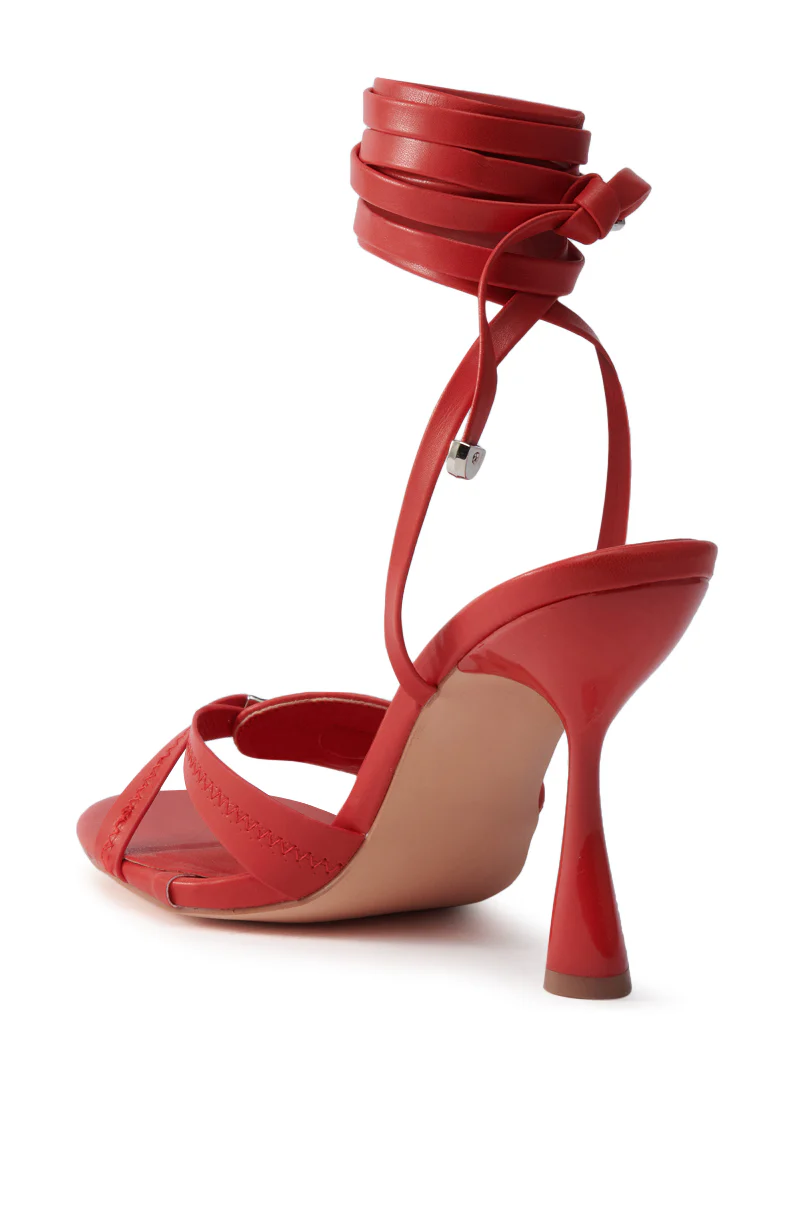 AKIRA JANIKA RED HARDWARE STRAPPY SANDAL - Image 6