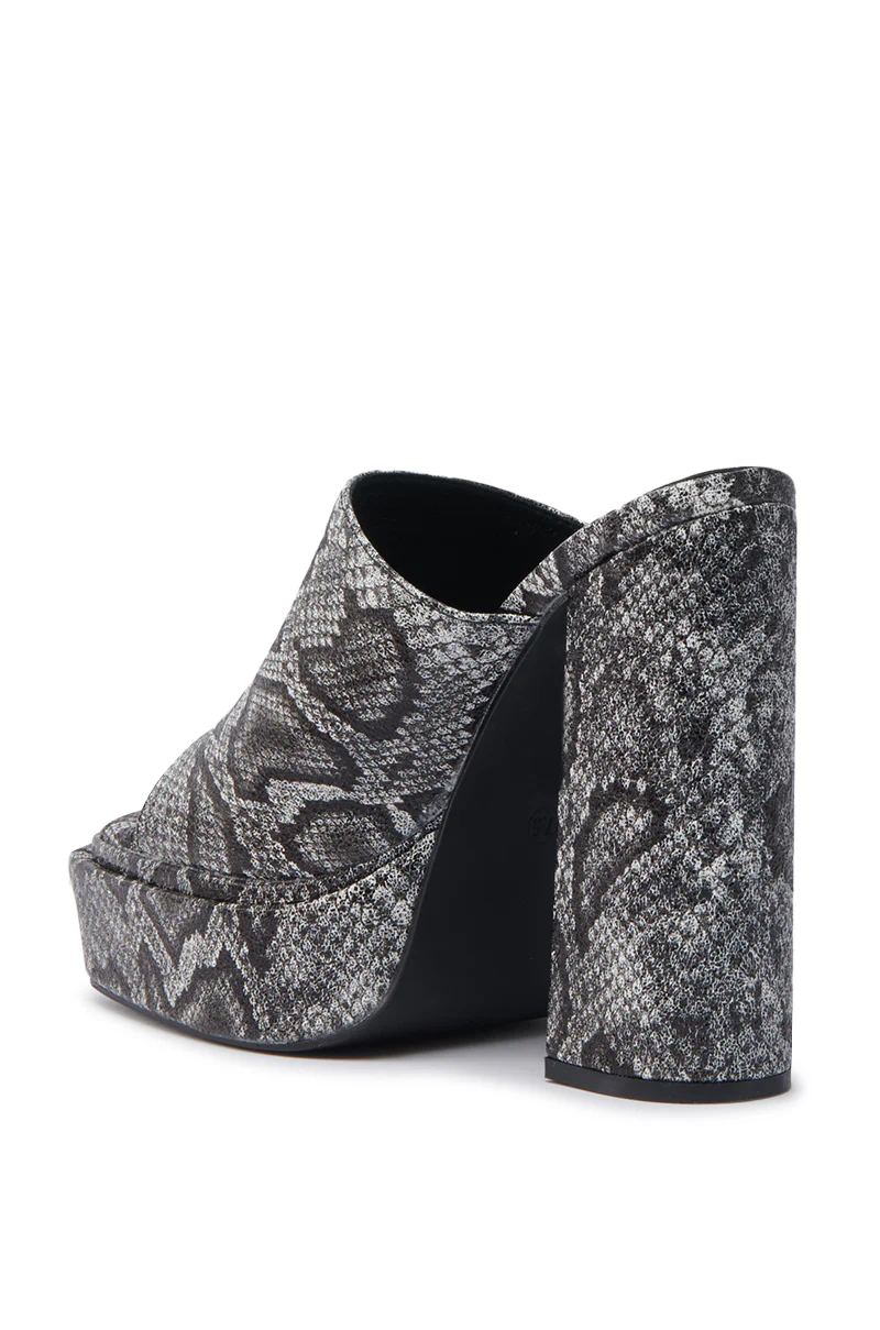 AKIRA LAMONT SNAKE SANDAL CHUNKY PLATFORM - Image 5