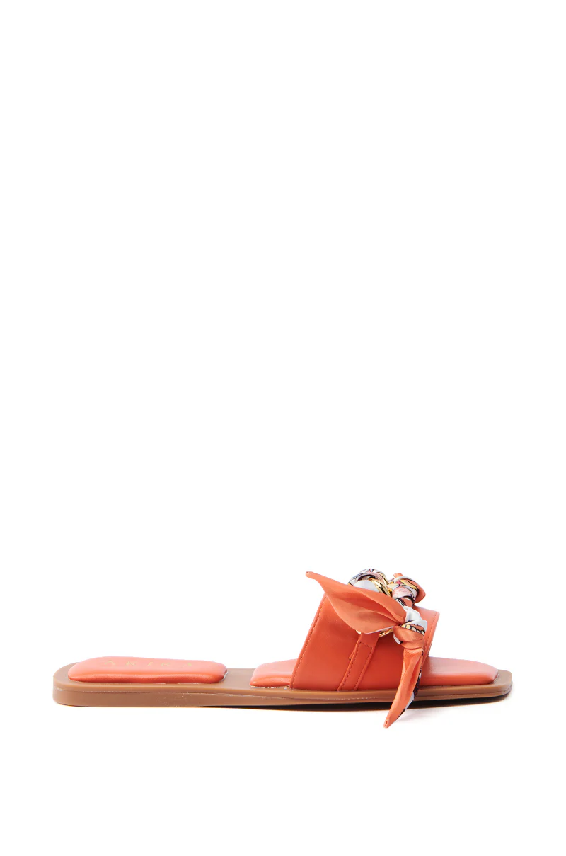 AKIRA LORCAN ORANGE SANDAL - Image 3