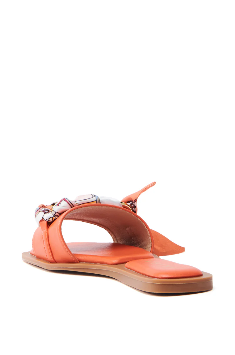 AKIRA LORCAN ORANGE SANDAL - Image 5