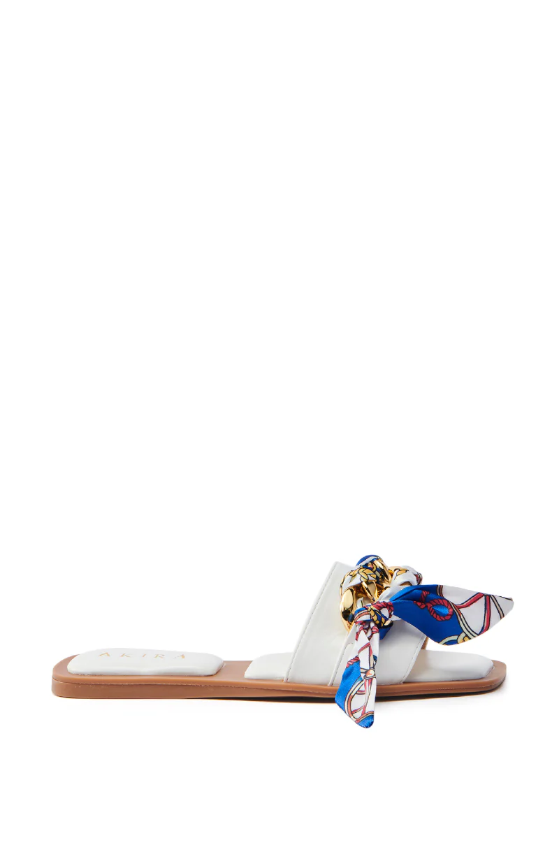 AKIRA LORCAN WHITE SANDAL - Image 4