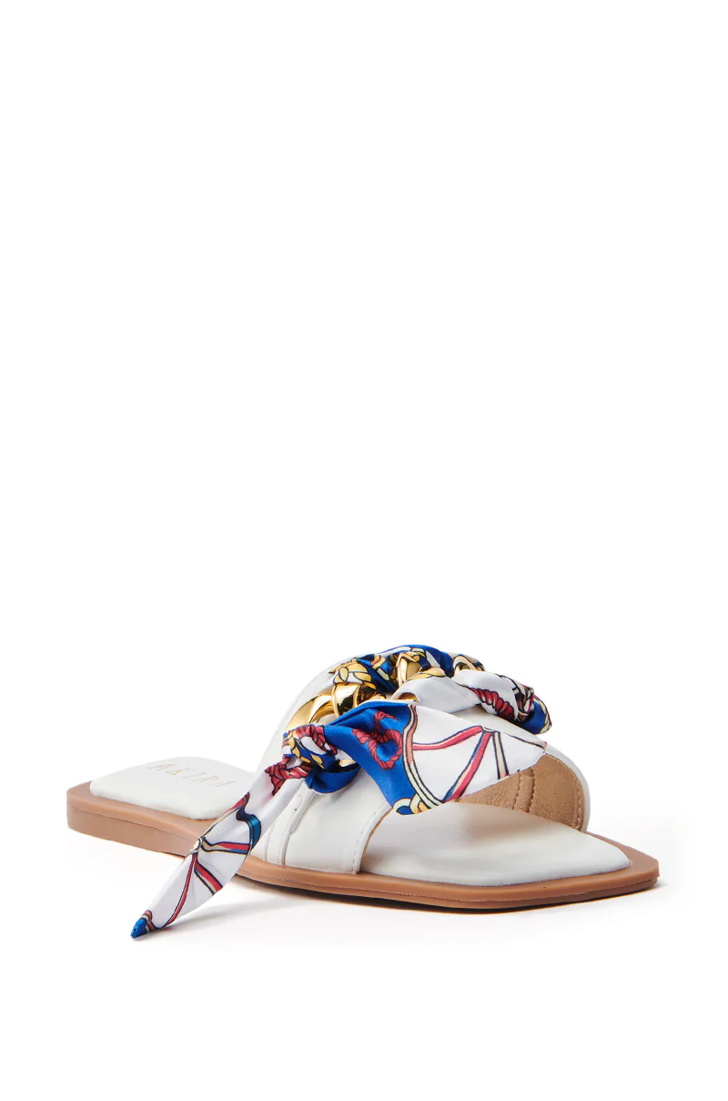AKIRA LORCAN WHITE SANDAL - Image 5