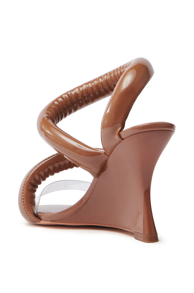 AKIRA MINORU NUDE WEDGE SANDAL - Image 5