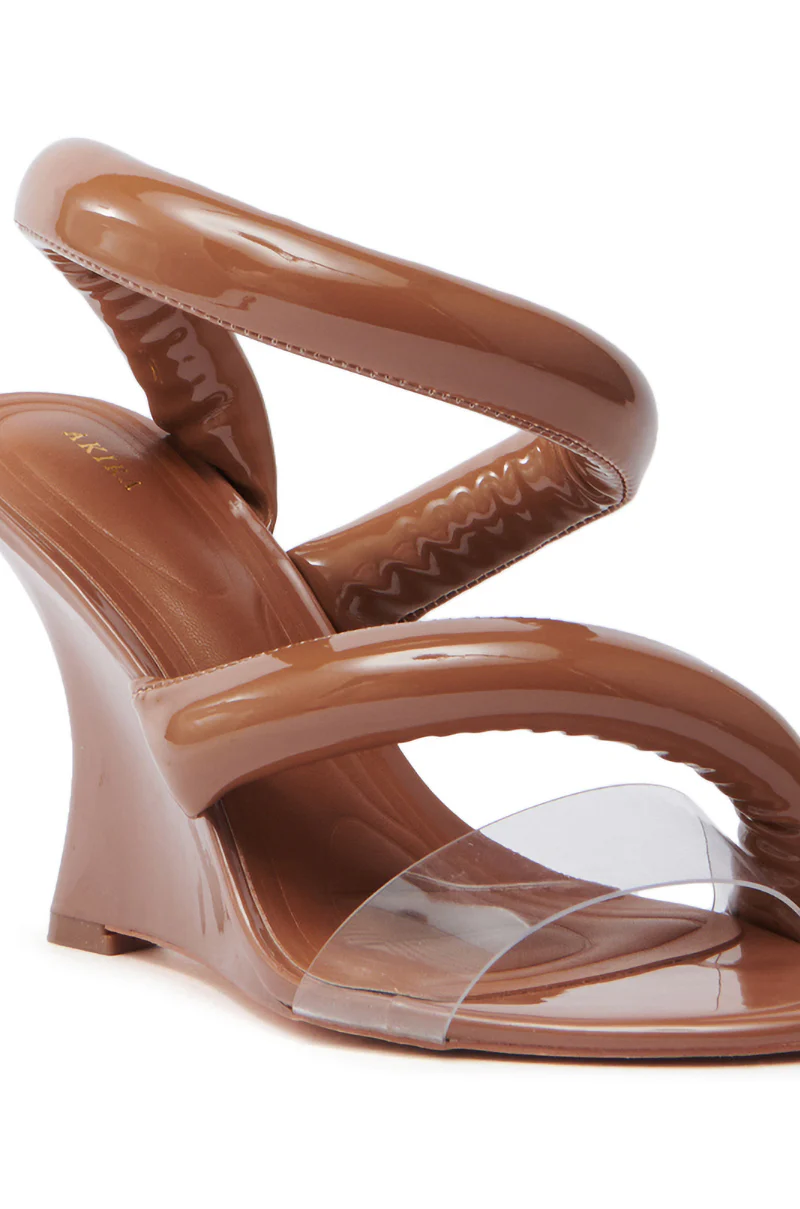 AKIRA MINORU NUDE WEDGE SANDAL - Image 6
