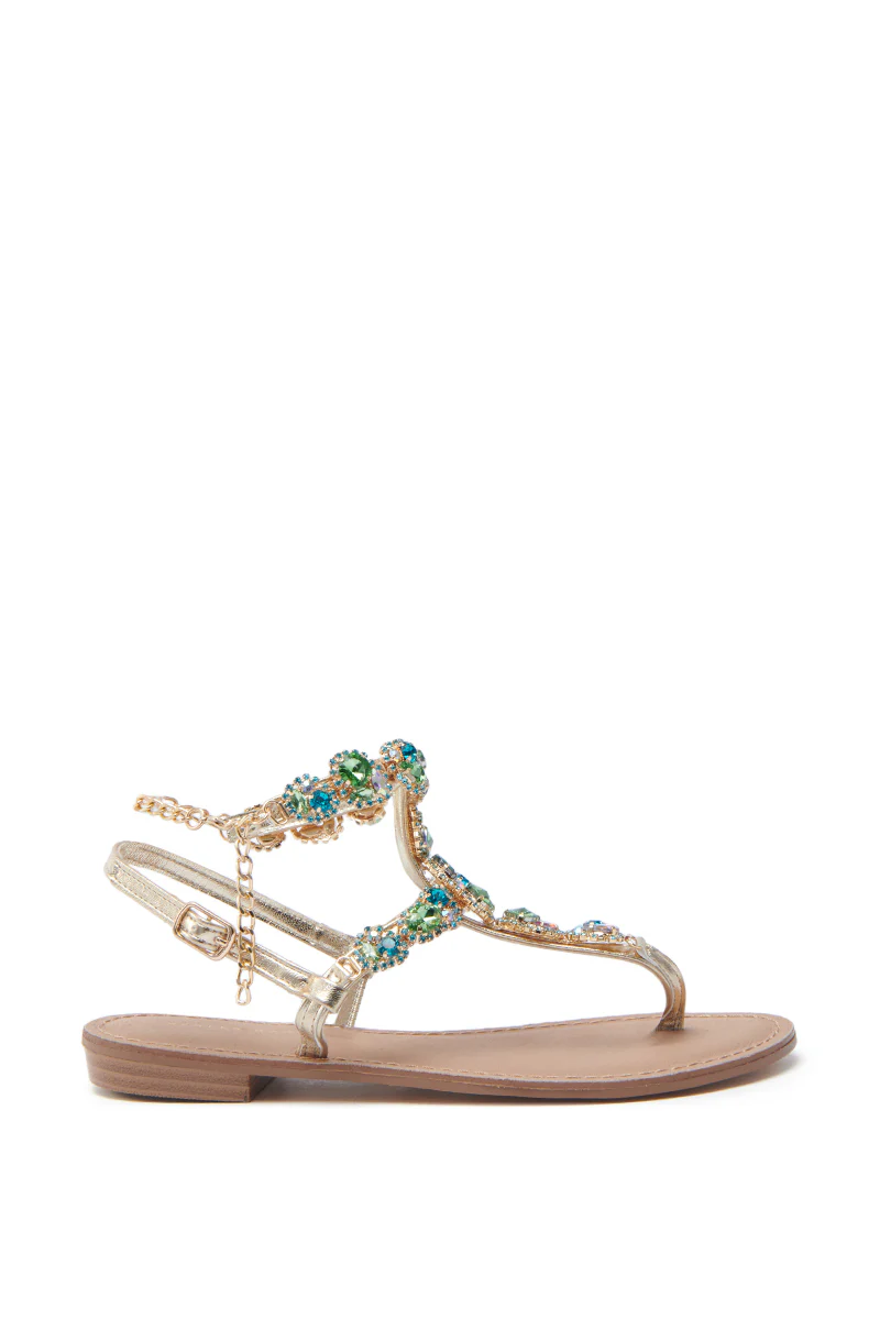 AKIRA OBELIA TAN FLAT SANDAL - Image 3