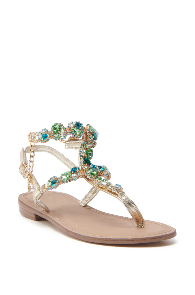 AKIRA OBELIA TAN FLAT SANDAL - Image 4