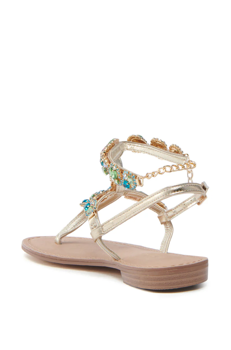 AKIRA OBELIA TAN FLAT SANDAL - Image 5