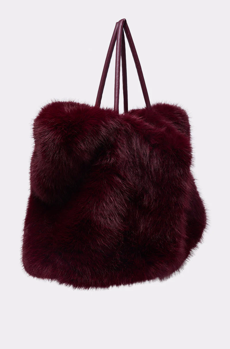 ALAIA FAUX FUR TOTE - Image 4