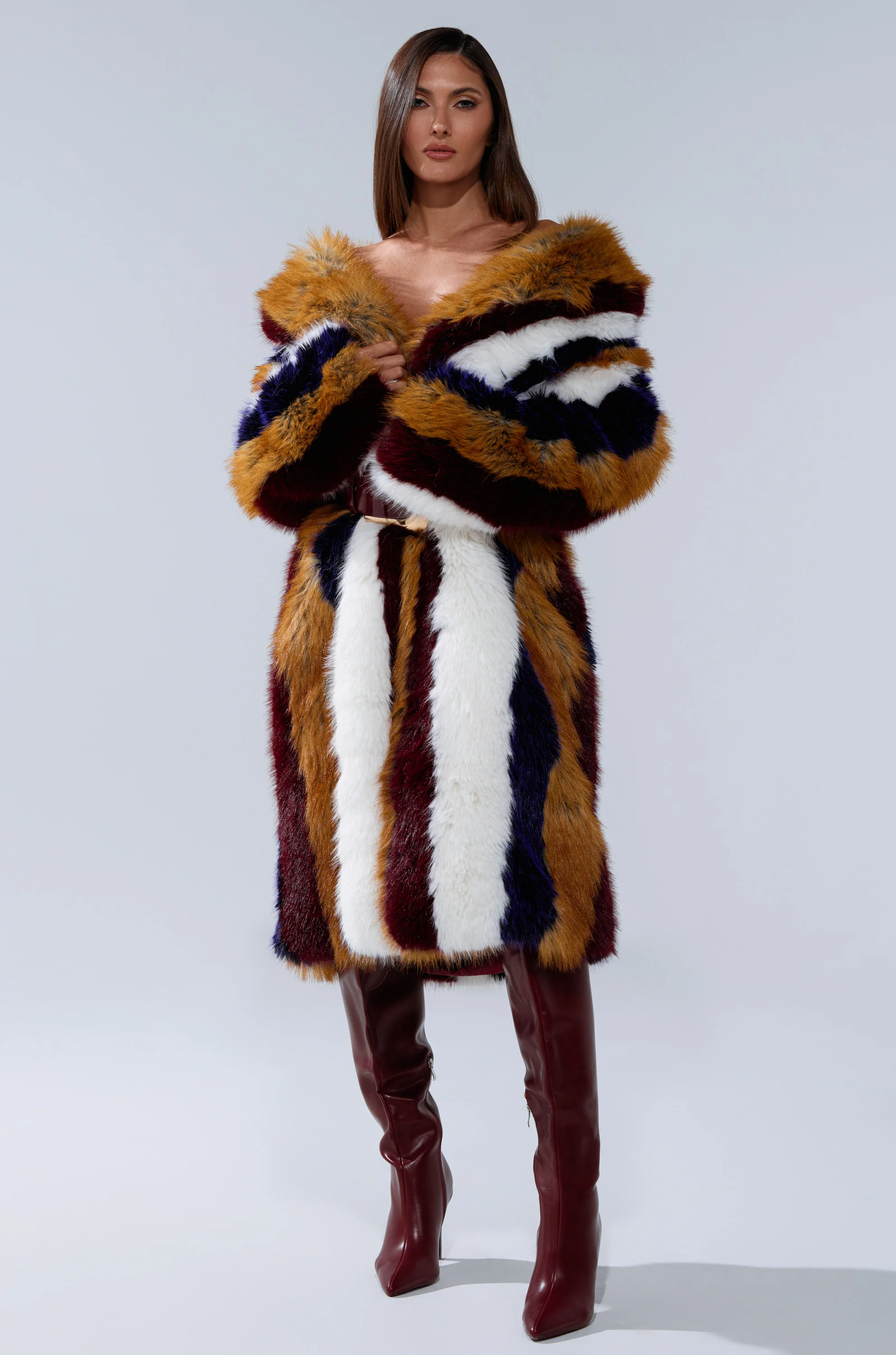 ALAIA STRIPED FAUX FUR - Image 5
