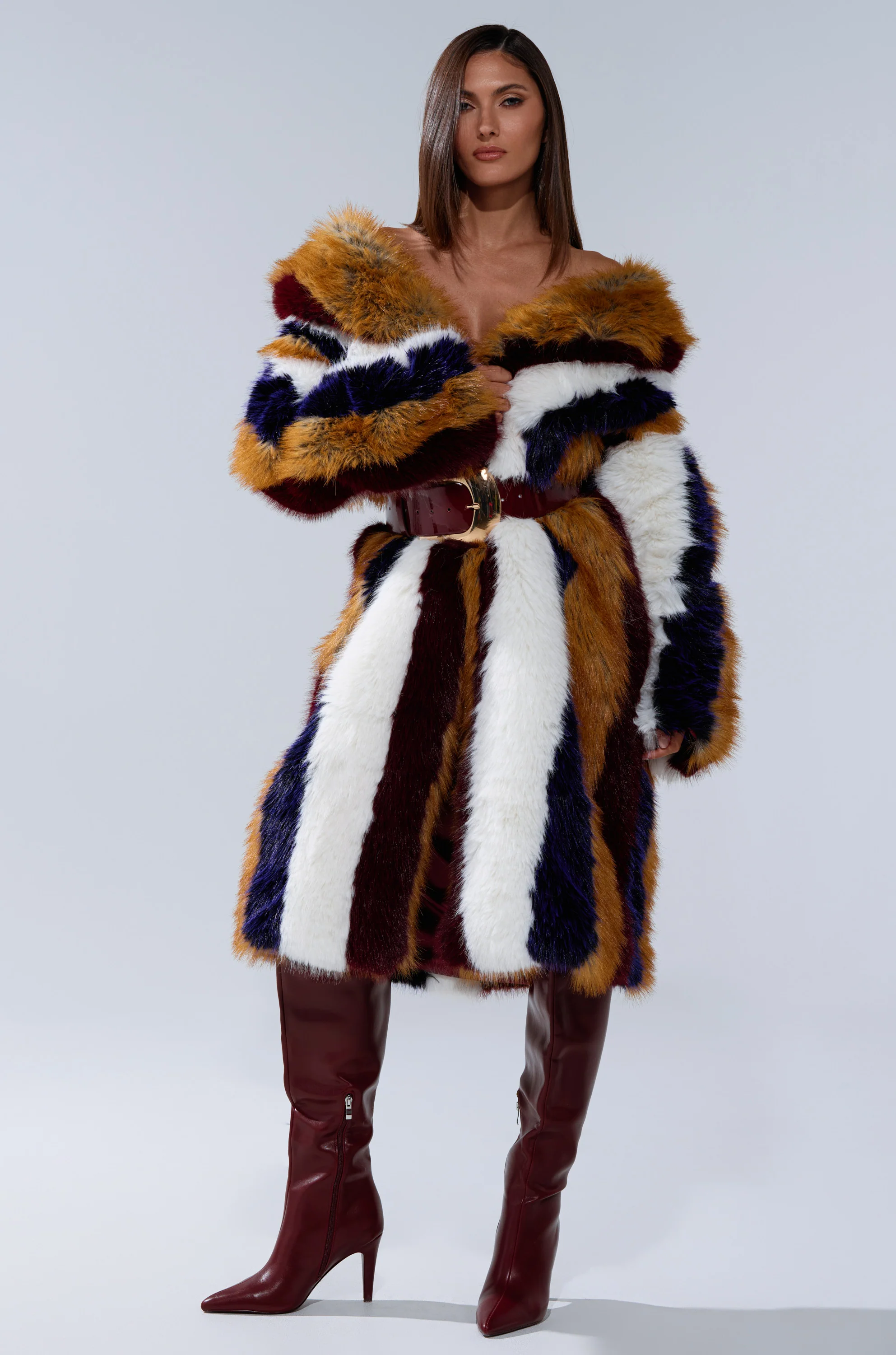 ALAIA STRIPED FAUX FUR - Image 6