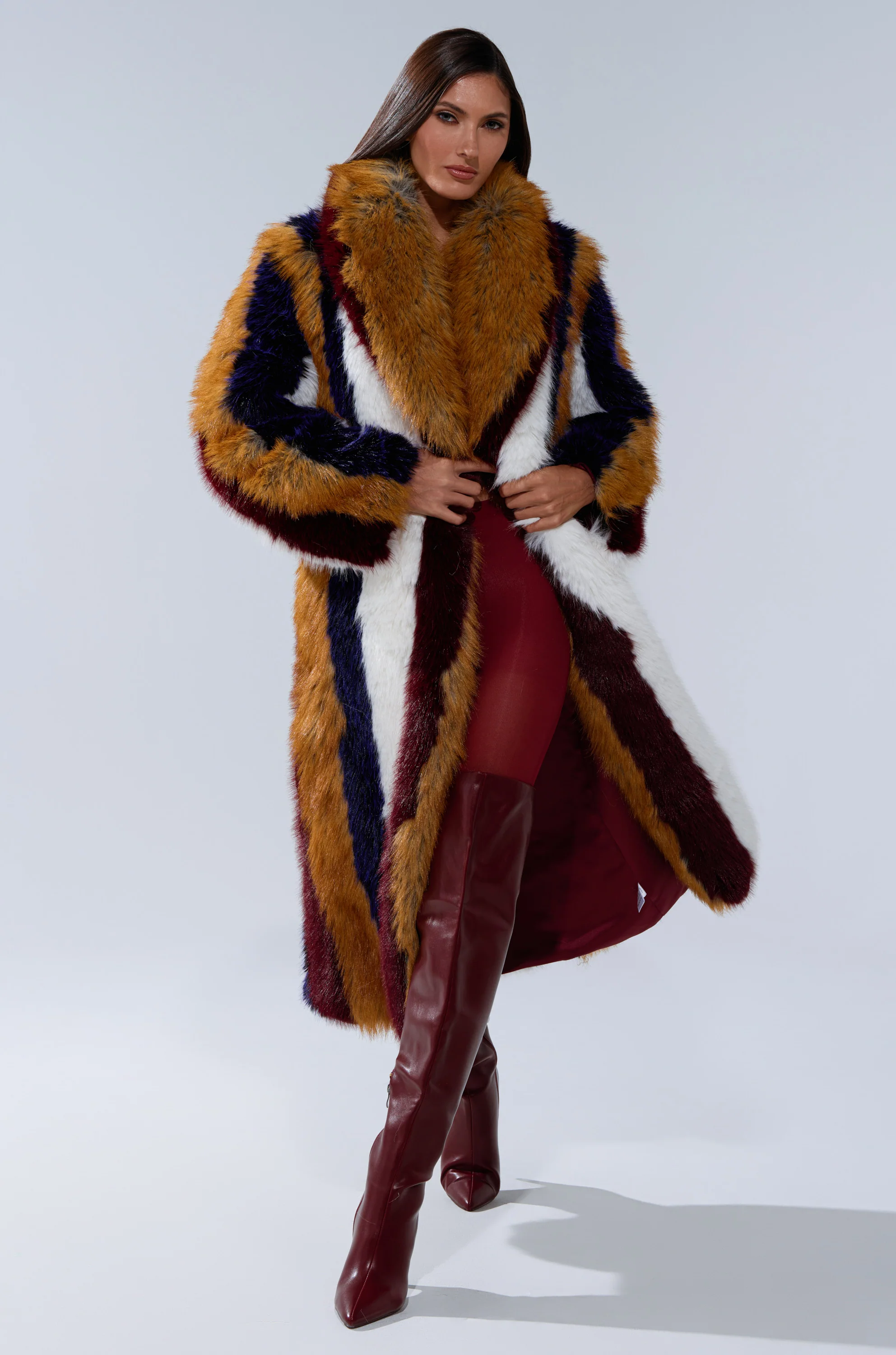 ALAIA STRIPED FAUX FUR - Image 8