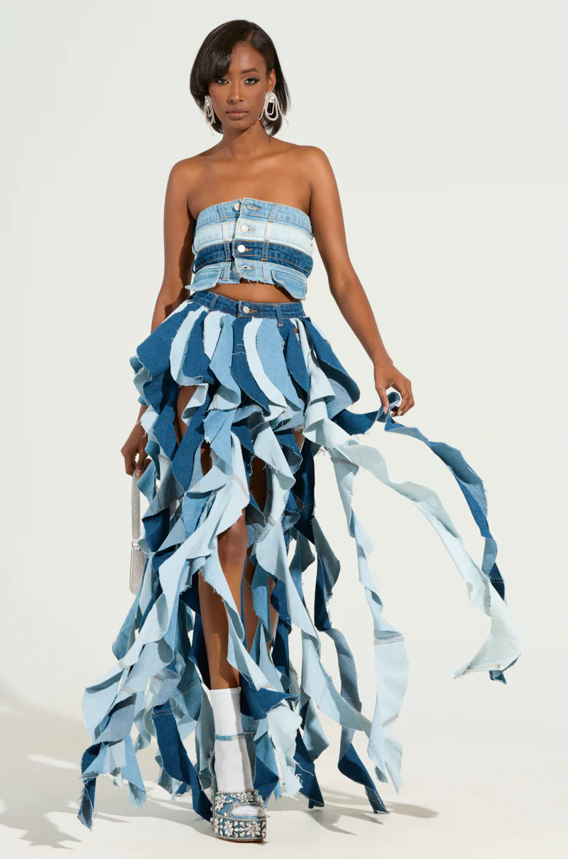 ALESSANDRA DENIM CORSET TOP - Image 4