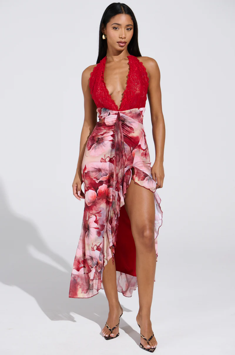 ALIA FLORAL MIDI DRESS - Image 2