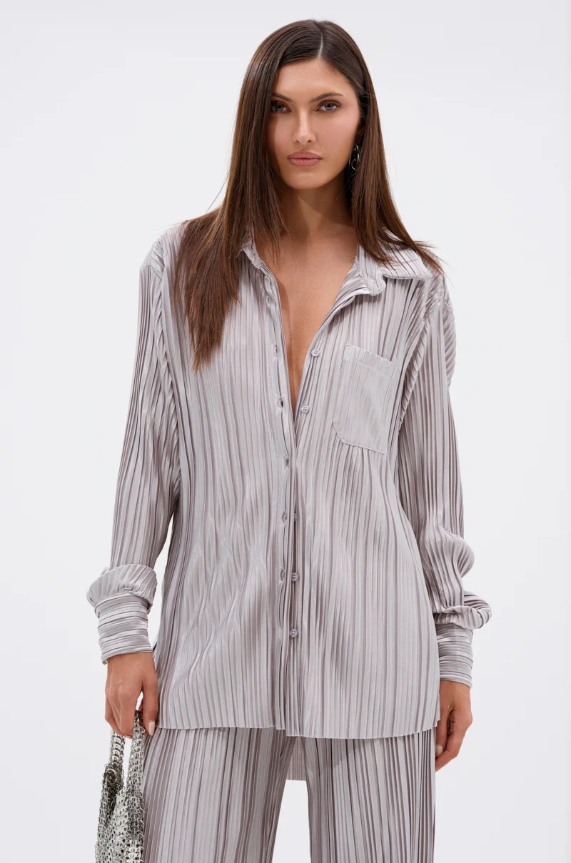 ALIA SLINKY BUTTON DOWN - Image 4