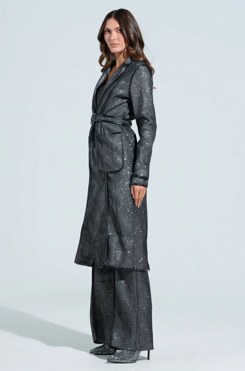 ALIA SPARKLE MESH TRENCH - Image 3