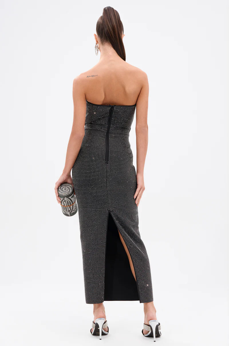 ALINA RHINESTONE MIDI DRESS - Image 5